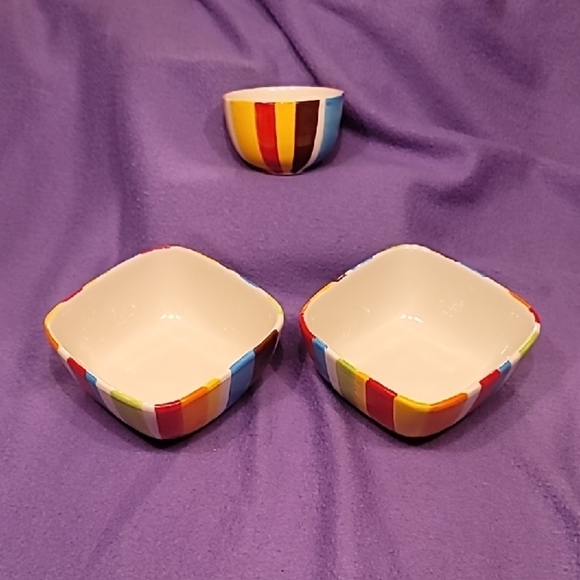 0706. Striped SERVING Pieces ~ For all your Summer gatherings! - Picture 1 of 7
